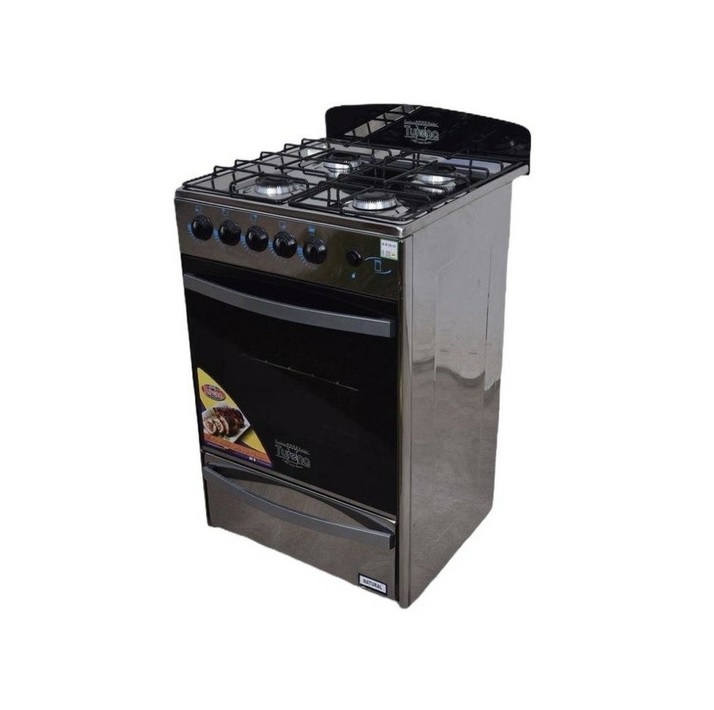 COCINA 4 HORNALLAS GAS NATURAL TURENA ACERO INOXIDABLE – Paez Refrigeración