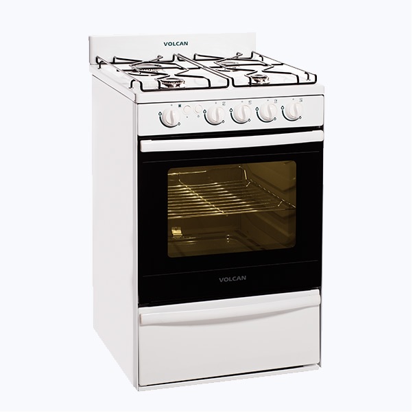 COCINA VOLCAN 4 HORNALLAS BLANCA MOD.89643V – Paez Refrigeración